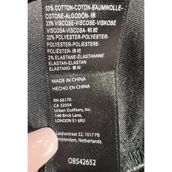 We The Free People Size 31 Flare Jeans Black Stretch Pull On - Picture 11 of 13